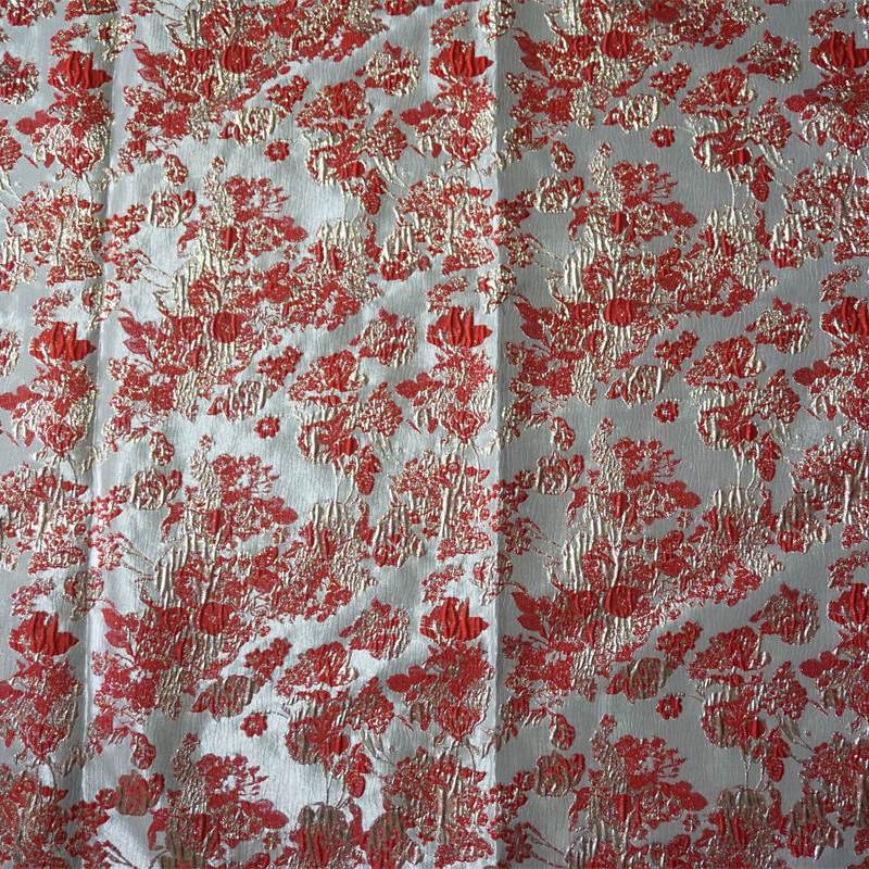 New Style Yarn-Dyed Embossed Artistic Foaming Gold Silk Jacquard Fabric Lolita Women's Dress Dress Bag Clothing