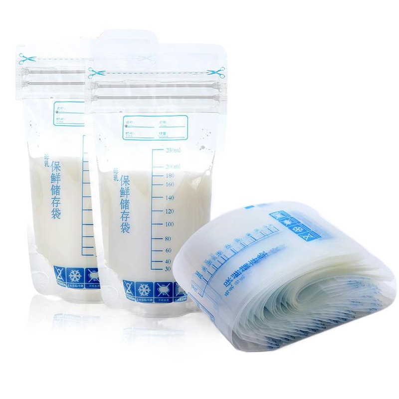 Factory Direct Sales Breast Milk Storage Bag Milk Storage Bag 30 Pieces Milk Storage Bag 250ml Breast Milk Bag Wholesale