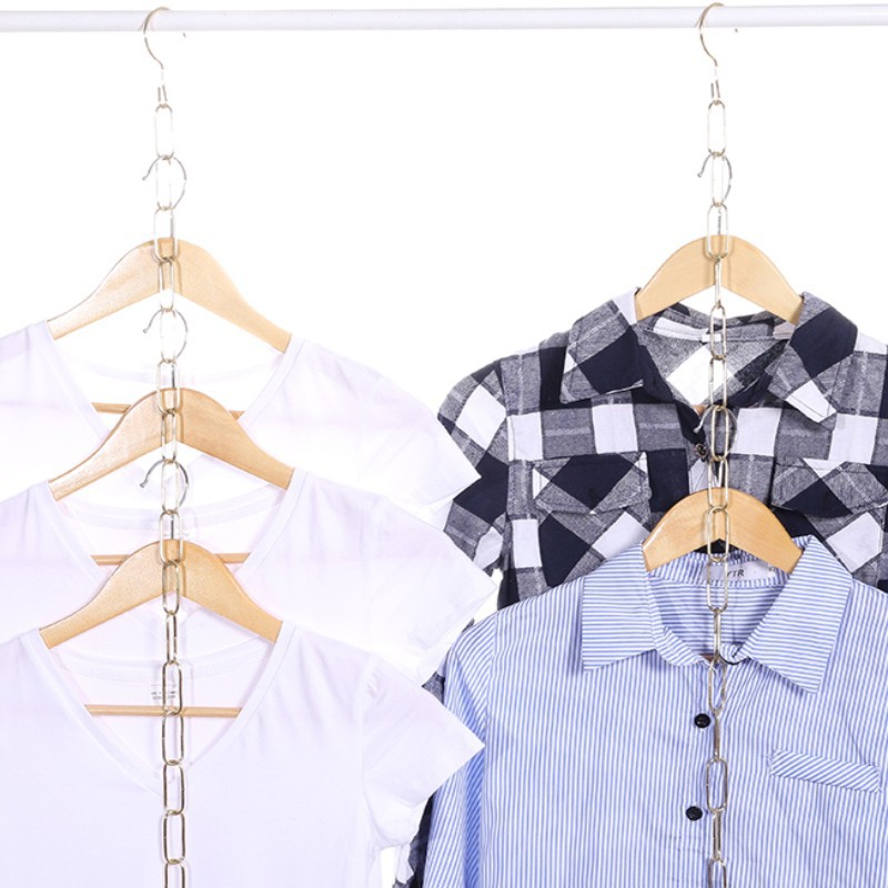 Picture of Hook shop new hook hanging clothes iron chain display chain hanging clothes ring iron ring clothing metal clothes hanging clothes chain