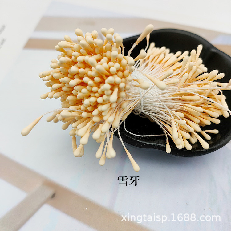 Picture of Wholesale Korean Style Handmade DIY Hair Accessories High Simulation Flower Stamens Material 2mm Matte Round Match Head Flower Heart Flower Stamens