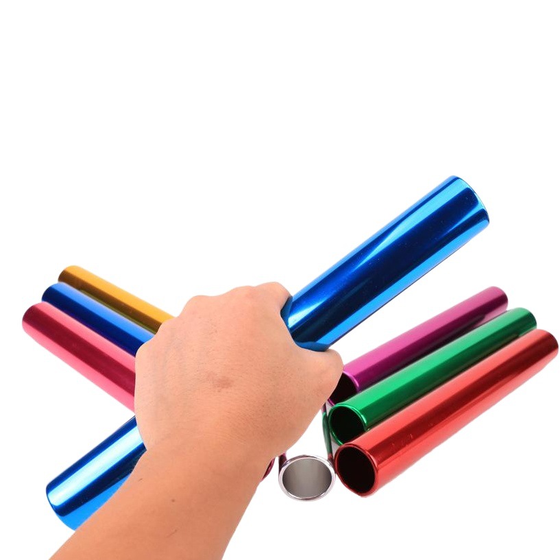Picture of Bold 3.8cm aluminum alloy baton oxidation plating standard adult competition baton relay bar signal bar