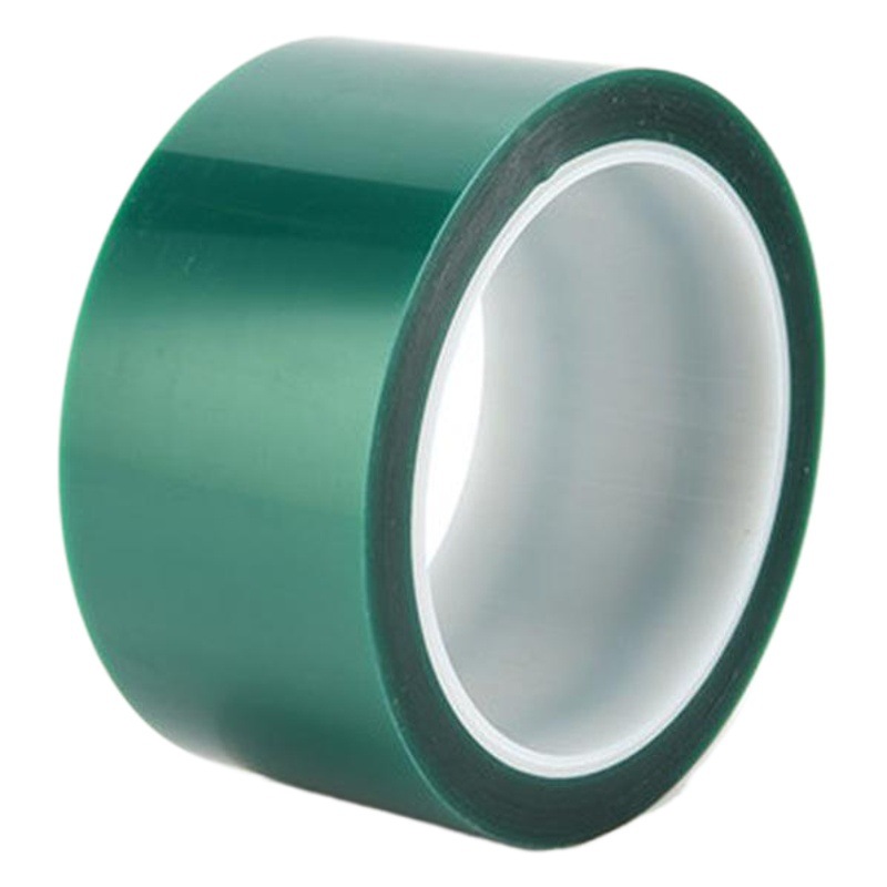 Pet Green Anti-Static High Temperature Tape Electroplating Spray Protective Film High Temperature Resistant Insulating Green Silicone Tape Small Pipe Core