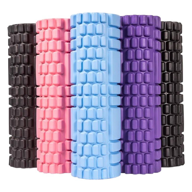 EVA foam shaft fitness body massage stick spike hollow column shaping yoga shaft pink fascia yoga column