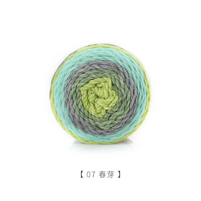 Picture of Jiathuizhi warm cake ball hand-woven acrylic wool soft scarf hat sweater crochet thick wool
