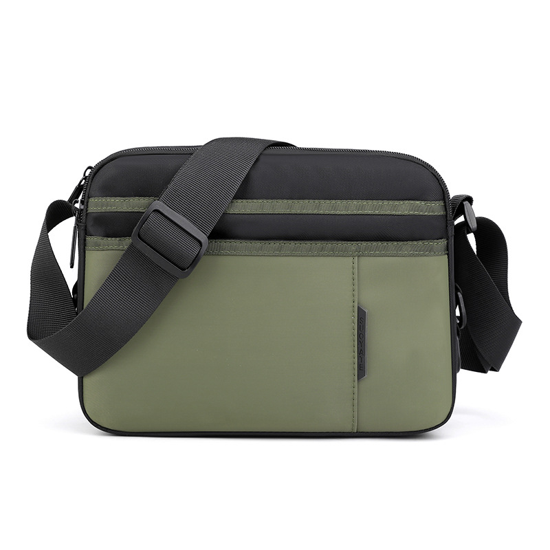 Picture of 2025 New Fashion Contrast Color Shoulder Bag Men's Oxford Cloth Messenger Bag Horizontal Business Casual Bag Travel Backpack Trendy