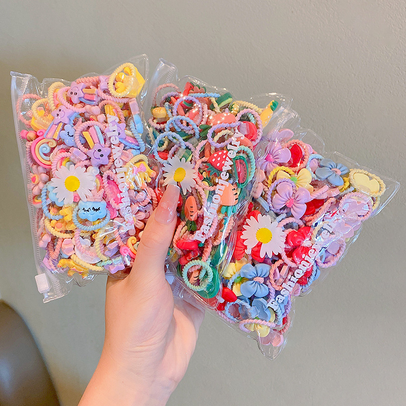 Picture of Children's rubber band does not hurt hair, good elasticity, Girl's rubber band, baby's hair rope, small size tie hair, hair ring, hair accessories