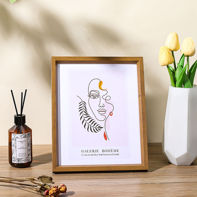 Picture of Simple wooden photo frame table wholesale 5 inch 6 inch 7 inch 8 inch 10 inch a4 creative children's picture frame wall frame