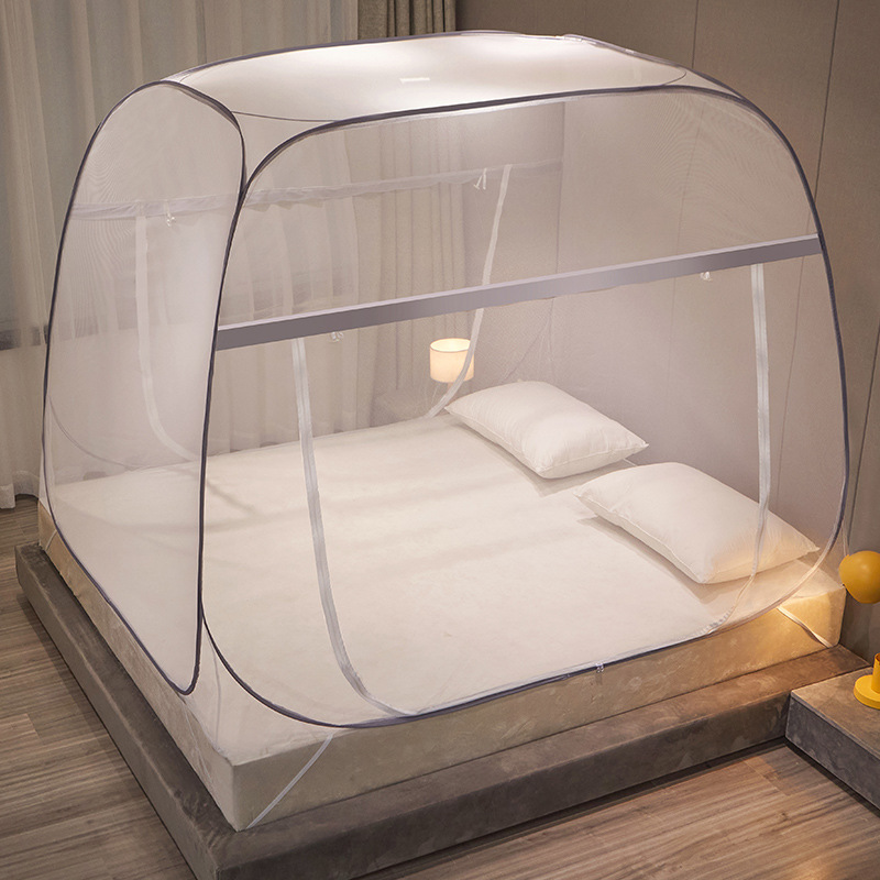 Picture of Mosquito net installation-free Mongolian mosquito net 1 meter 5 bed 1 meter 8 bed foldable removable and washable dust-proof top mesh yarn bottom