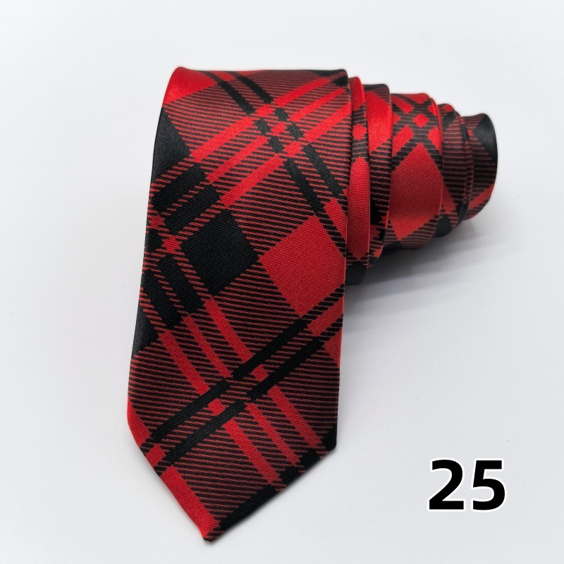 Picture of Ultra-narrow 5cm printed tie leopard print hand-tied unisex casual tie