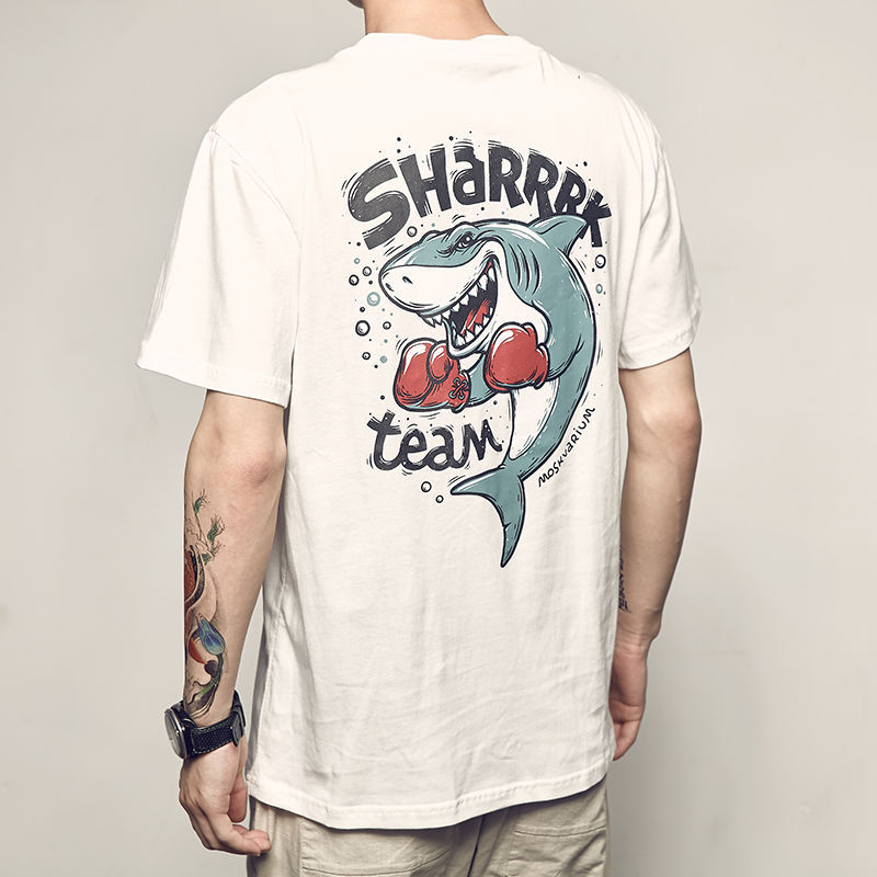 Picture of Men's Japanese Anime Printed Short-sleeved T-shirt Men's Summer New Casual Loose T-shirt Trendy Couple's Round Neck TEE
