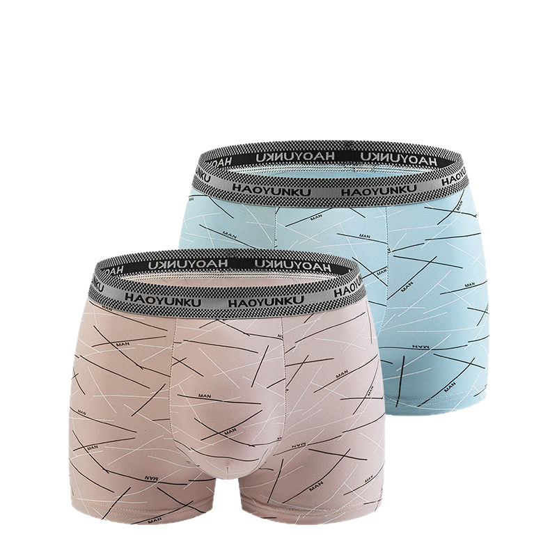 Picture of Underwear men's boxer shorts young and middle-aged antibacterial boys shorts breathable personality trendy boxer shorts head comfortable