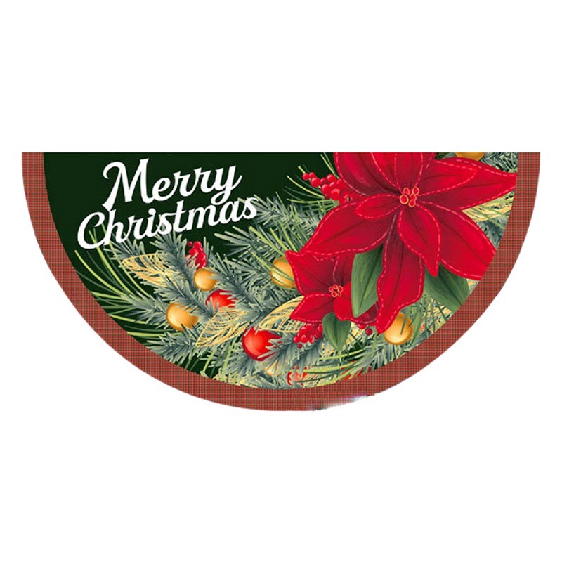 Christmas Outdoor Hanging Flag Cartoon Digital Printing Fan-Shaped Flag Hanging Flag Scene Decoration Props Wholesale Holiday Decoration