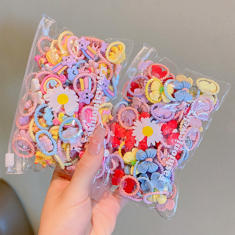 Picture of Children's rubber band does not hurt hair, good elasticity, Girl's rubber band, baby's hair rope, small size tie hair, hair ring, hair accessories