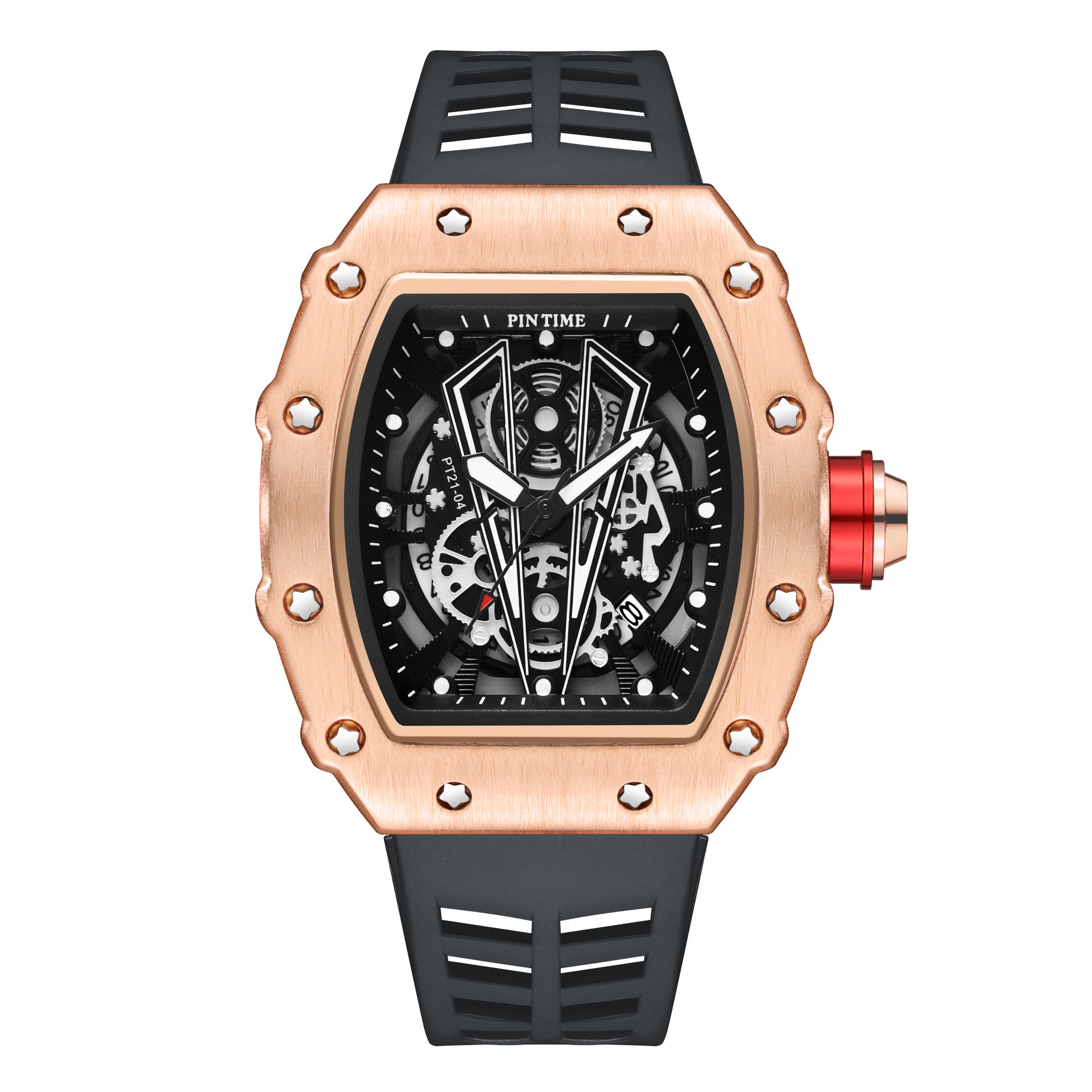 Picture of Pintime Watch Mechanical Style Men's Watch Quartz Richard Barrel-Shaped Niche Men's Watch Drop Shipping Watch