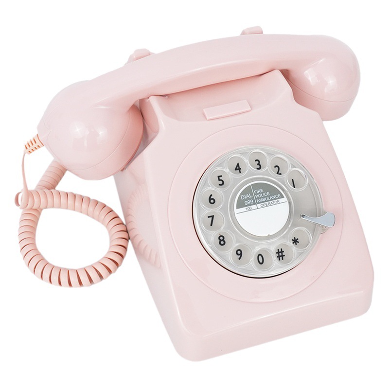 Wedding Party DIY Audio Message Book Phone Retro Gramophone Message Antique Rotating Phone