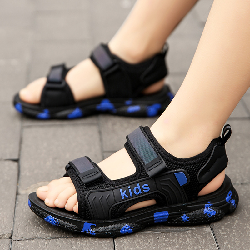 Factory new summer children's shoes men's sandals men's big children's sports soft sole sandals magic children's spot