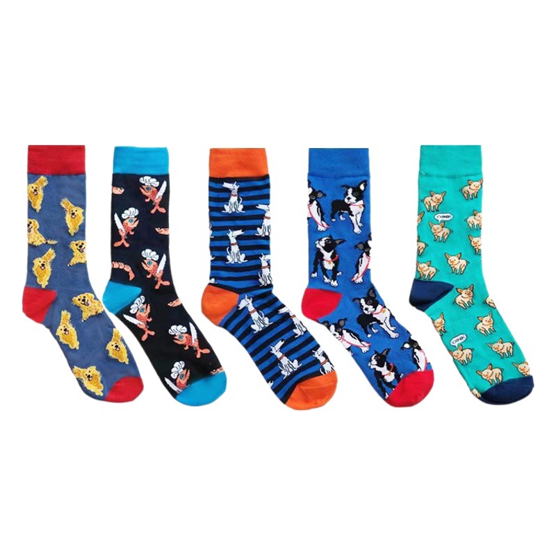 2023 men's factory wholesale four-season cotton European and American explosions tide socks women's Amazon socks foreign trade tube casual socks