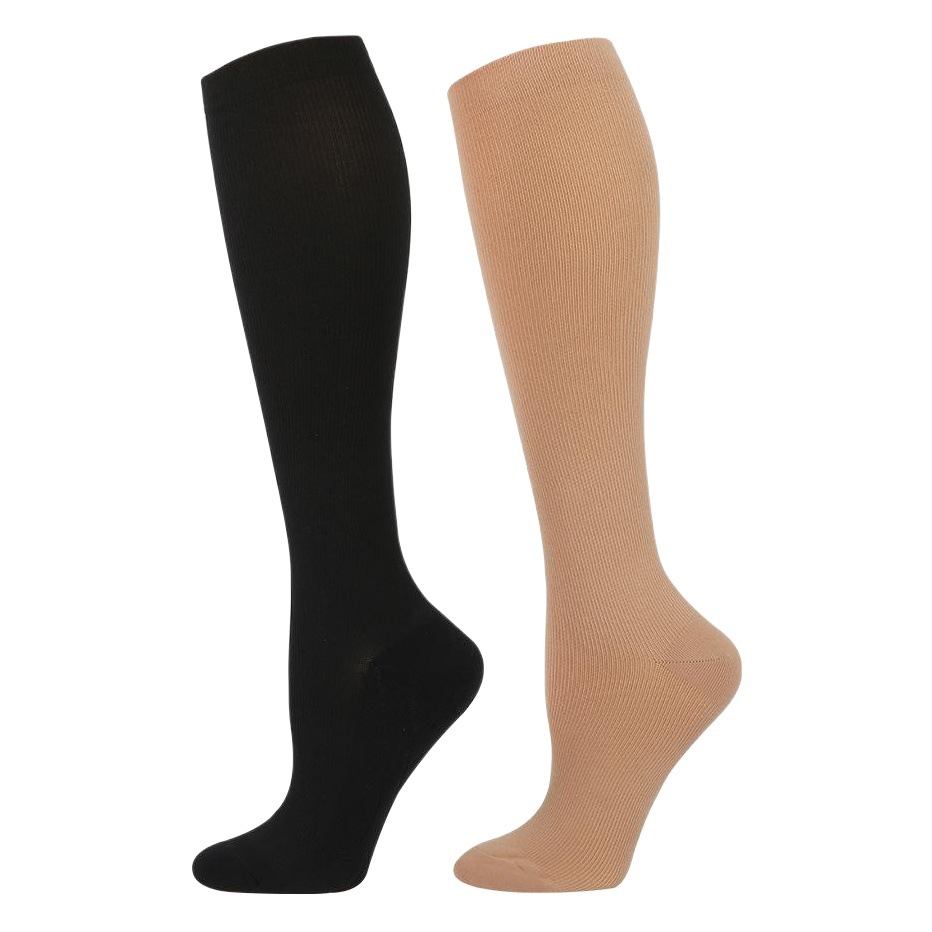 Meikes Sports Comfortable Compression Socks Women's Casual Stingy Socks Long Tube Sports Socks Fitness Running Pressure Calf Socks