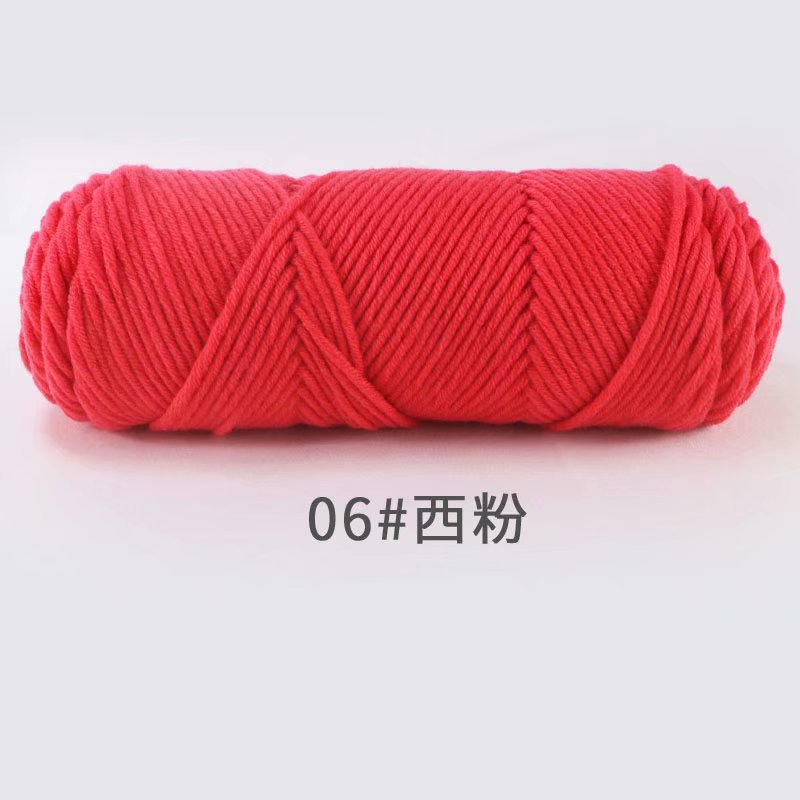 Picture of 8-Strand Lover's Cotton Yarn for Knitting Scarves, Multi-Strand Milk Cotton Baby Cotton Yarn for Knitting Hats and Coats by Hand