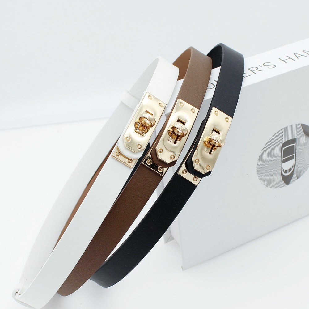 2024 new waist lock narrow thin belt long shirt skirt decoration elastic adjustable small belt in stock wholesale