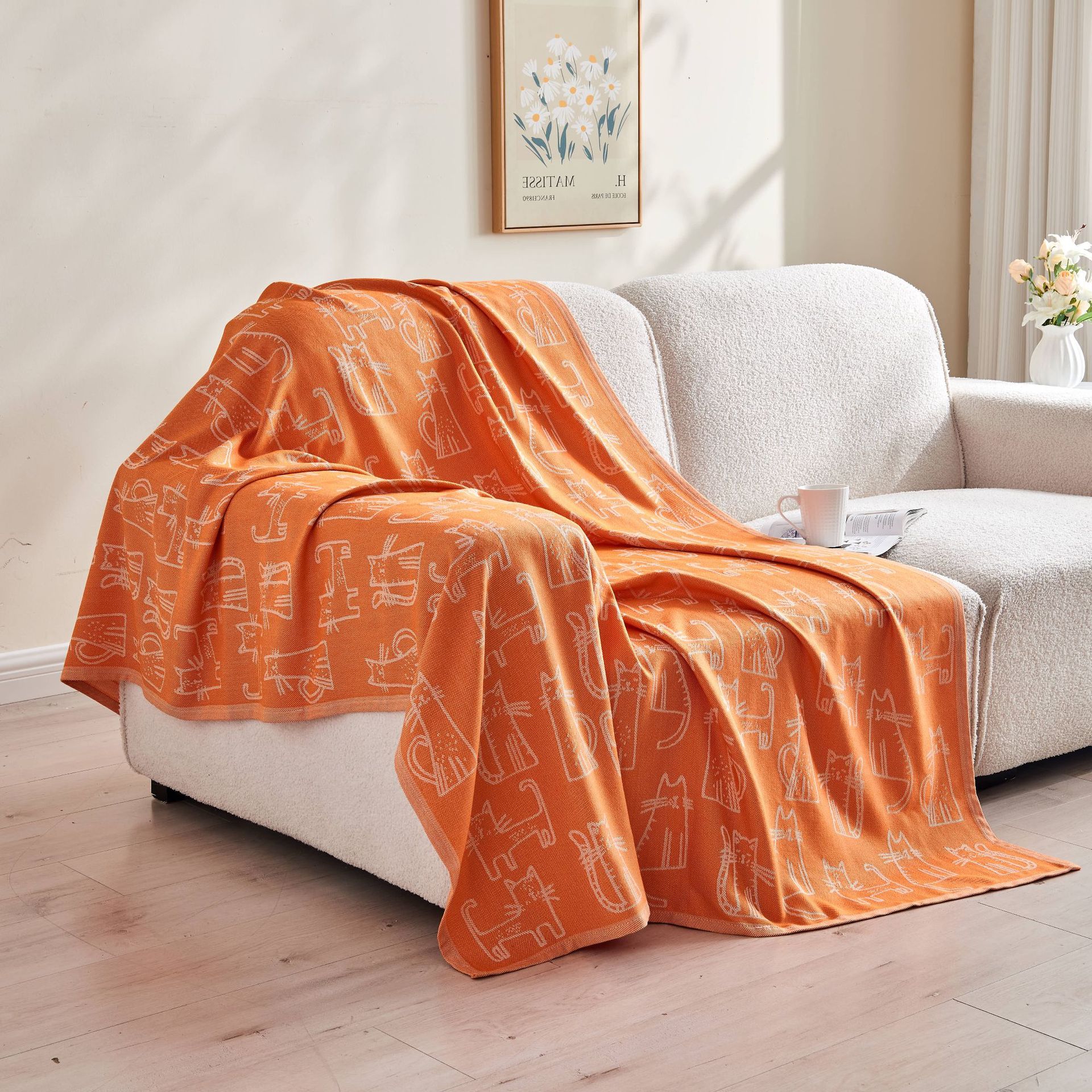Picture of Factory Wholesale Aviation Blanket Aircraft Blanket First Class Blanket Office Summer Nap Air-conditioning Blanket Gift Blanket Blanket