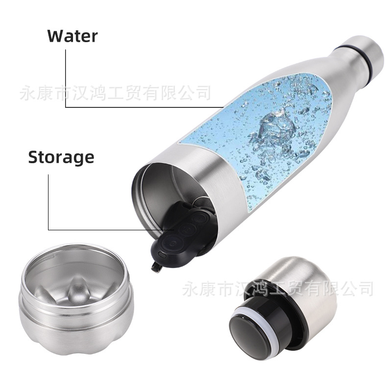 Picture of 750ml Storage Coke Bottle Outdoor Sports Bottle 304 Stainless Steel Thermos Cup Removable Bottom Multifunctional Water Cup