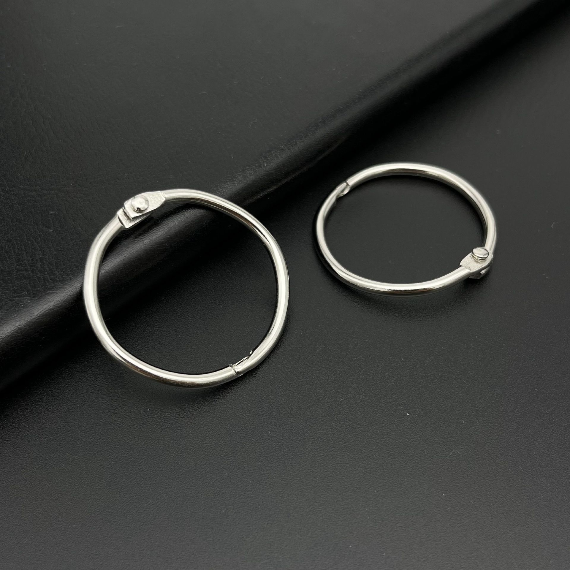 Metal Book Ring Loose-Leaf Ring Binding Iron Ring Loose-Leaf Ring Metal Movable Iron Ring DIY Storage Ring Book Ring Open Ring