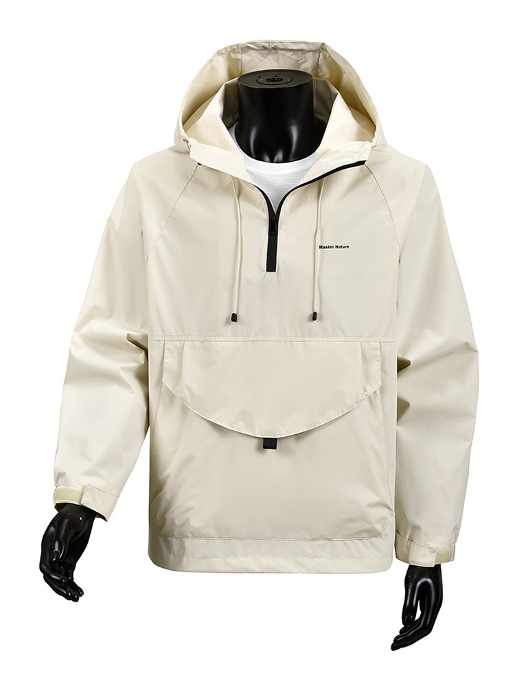 2025 New Autumn Jacket Men's Windproof and Waterproof Outdoor Sports Mountaineering Fishing Suit Pullover Men's Jacket