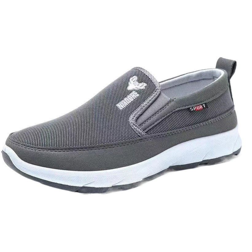 Canvas Breathable Casual Men's Shoes Slip-on Cloth Shoes Comfortable Soft Bottom Driver Shoes Lazy Shoes Sneakers Old Beijing Cloth Shoes