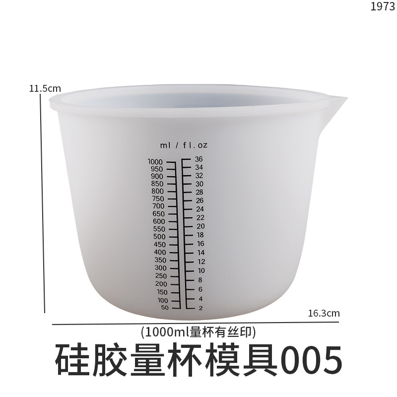 Picture of diy30 50 100 250 350 450 600 1000ml Crystal dropping Silicone Measuring Cup sub-filling cup mold