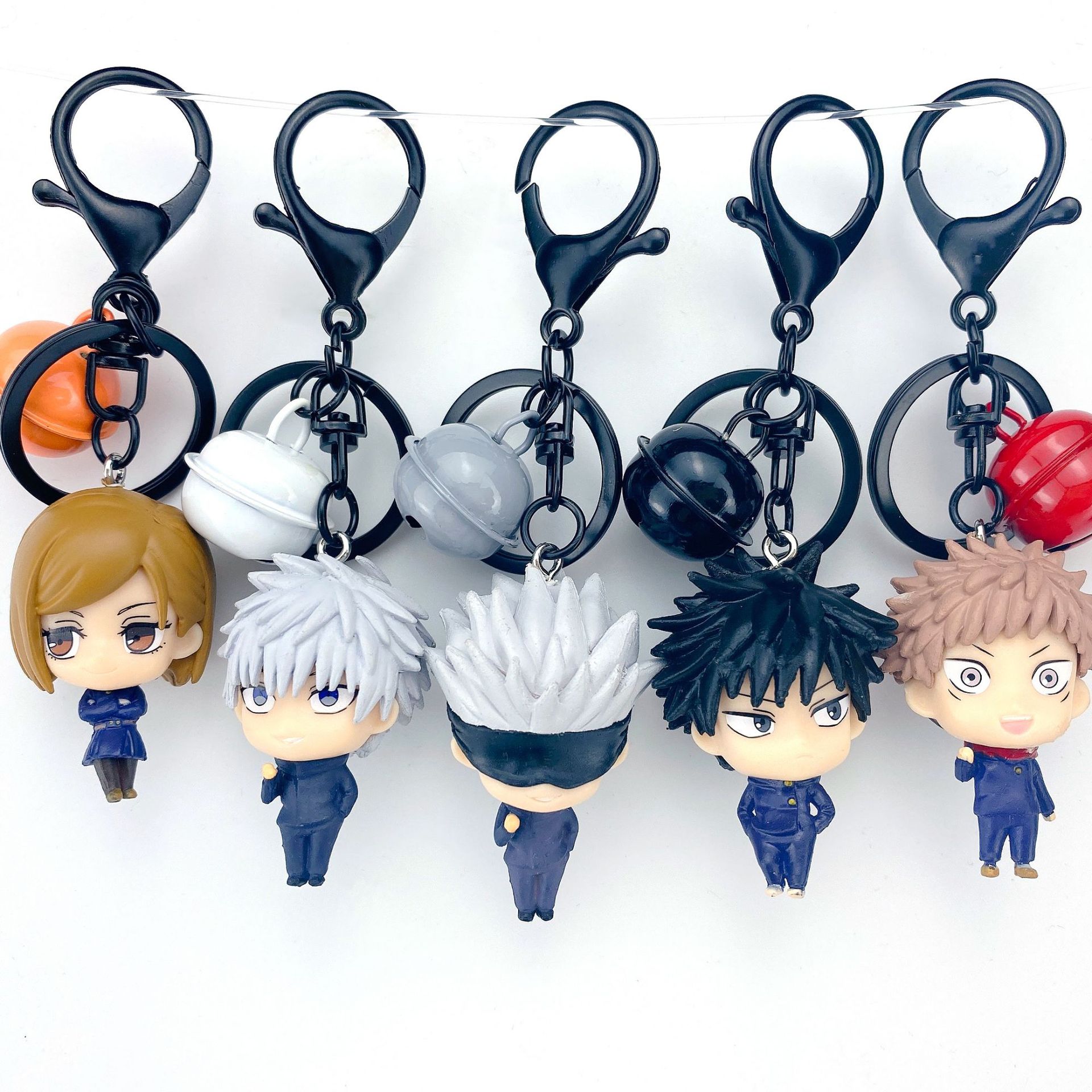 Spell Battle Key Chain Cartoon Animation Spell Battle Battle Surrounding Ornaments Doll Key Ring Cute Bag Pendant