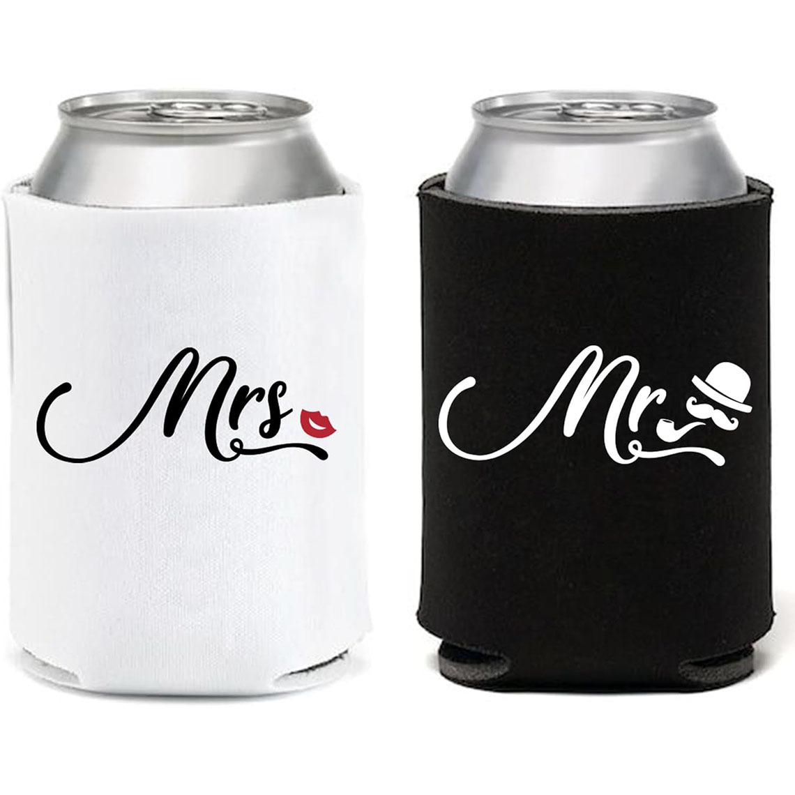 Cross-border Black and White Halloween Mrs and mr Diving Cup Set Bride and Groom Wedding Bachelorette Party