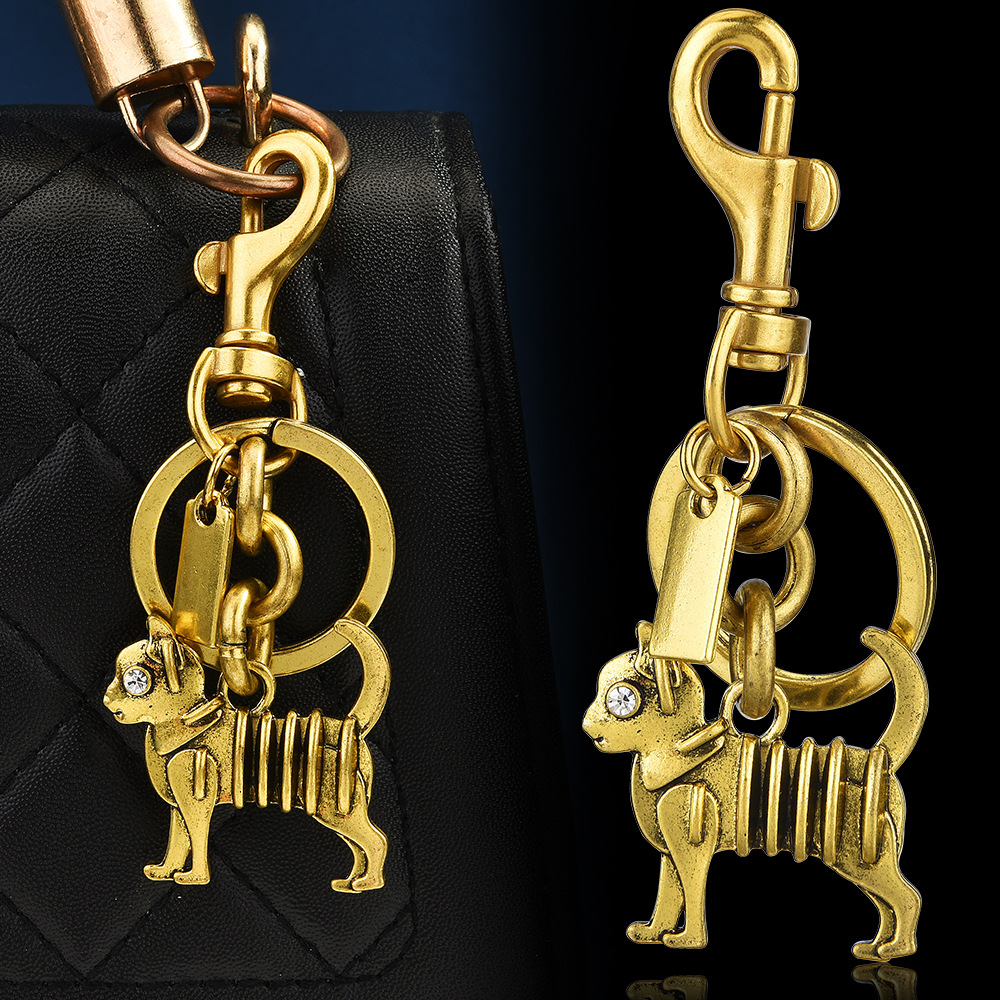 Trendy Cross-Border Animal Cat Keychain Creative New Bag Pendant High-Value Fashion Versatile Trendy Accessory