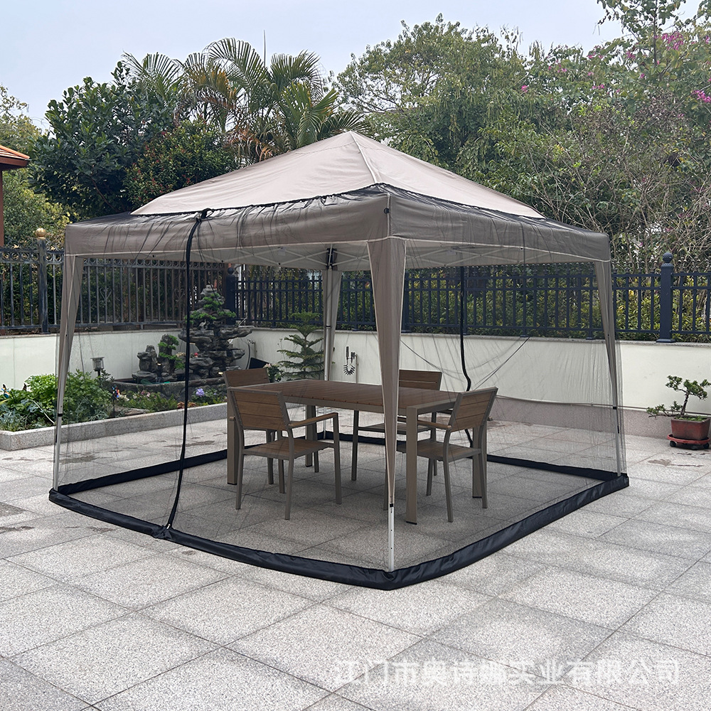 Cross-border outdoor tent anti-mosquito umbrella tent gazebo anti-mosquito mesh curtain courtyard Roman umbrella mosquito net manufacturers