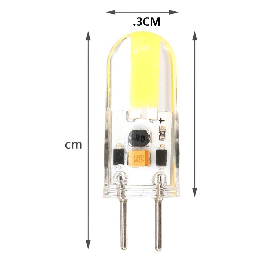 Thick pin GY6.35 LED lamp bead 3W ACDC12V dimming 300lm wafer COB corn energy-saving lamp
