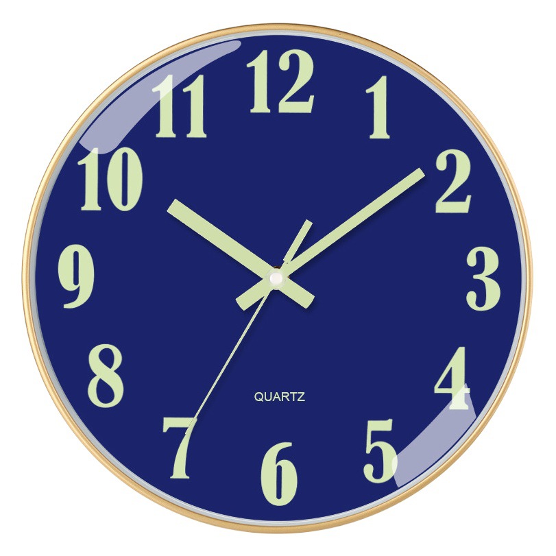 12 inch 30cm silent luminous quartz wall clock creative fashion home living room simple clock wholesale