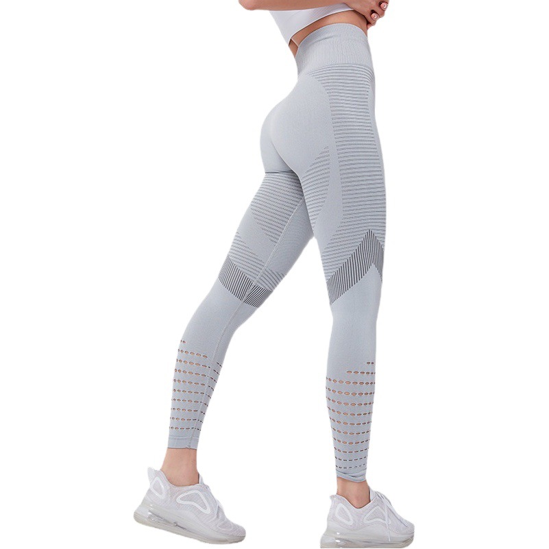 Cross-border Amazon Europe and America ins Internet Celebrity Fitness Yoga Pants High Waist Peach Hip Slimming Running Pants
