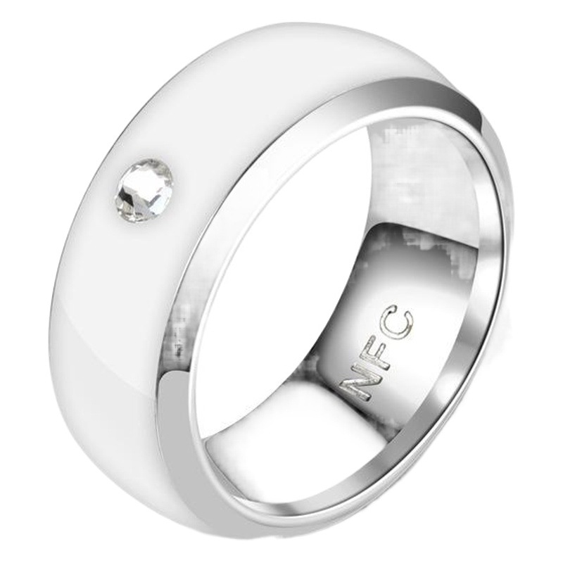 European and American fashion new smart NFC Mobile Phone label Ring fashion Diamond drop ring large quantity of Cong