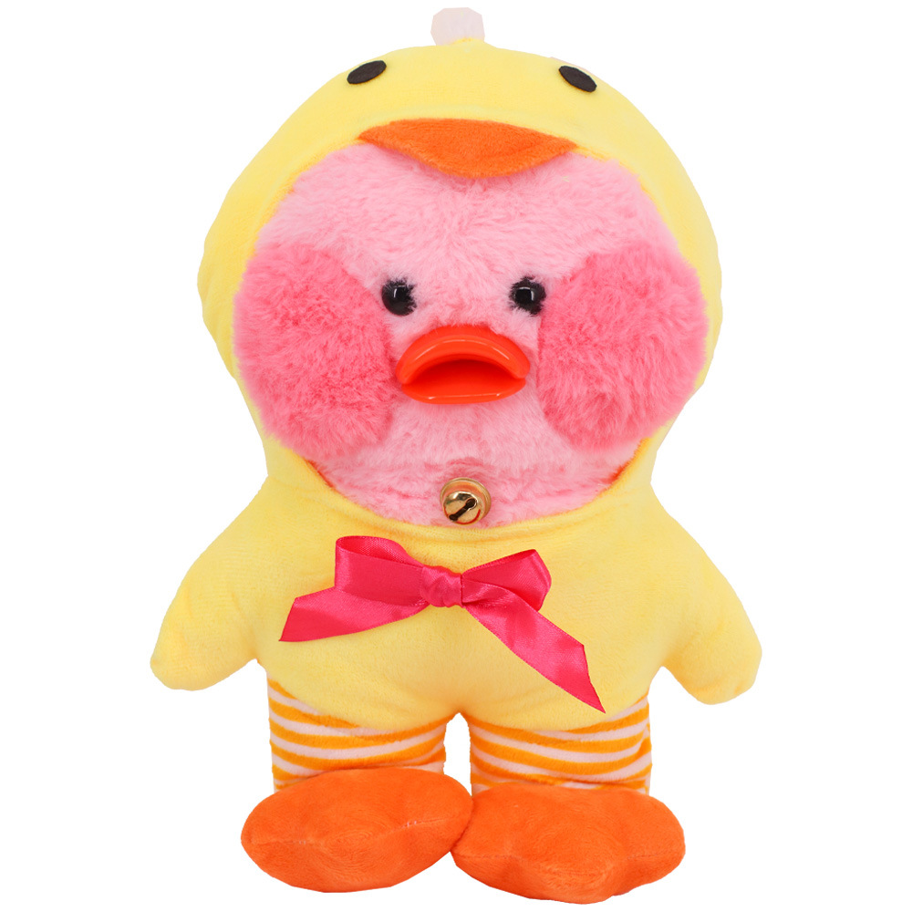 Picture of New Hyaluronic Acid Duck Doll Accessories Cute Animal Siamese Clothes Yellow Duck Plush Toy Birthday Gift