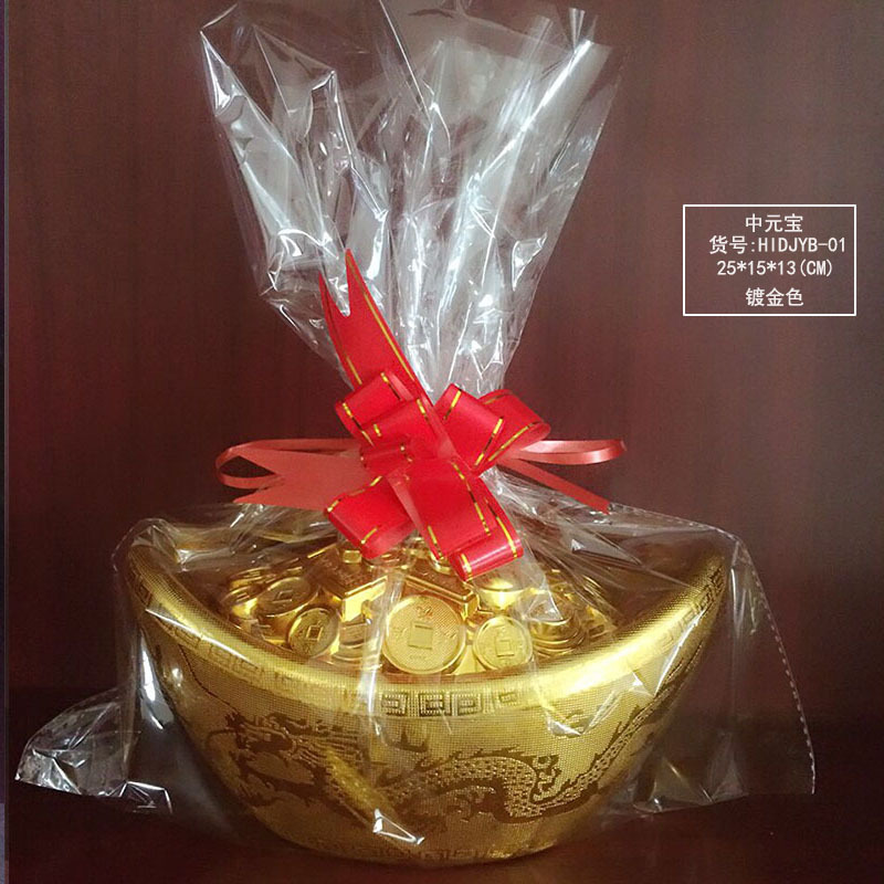 Creative Gold Ingot Candy Box Wedding Supplies Crafts Ornaments Gift Wedding Candy Gift Box Storage Storage Box