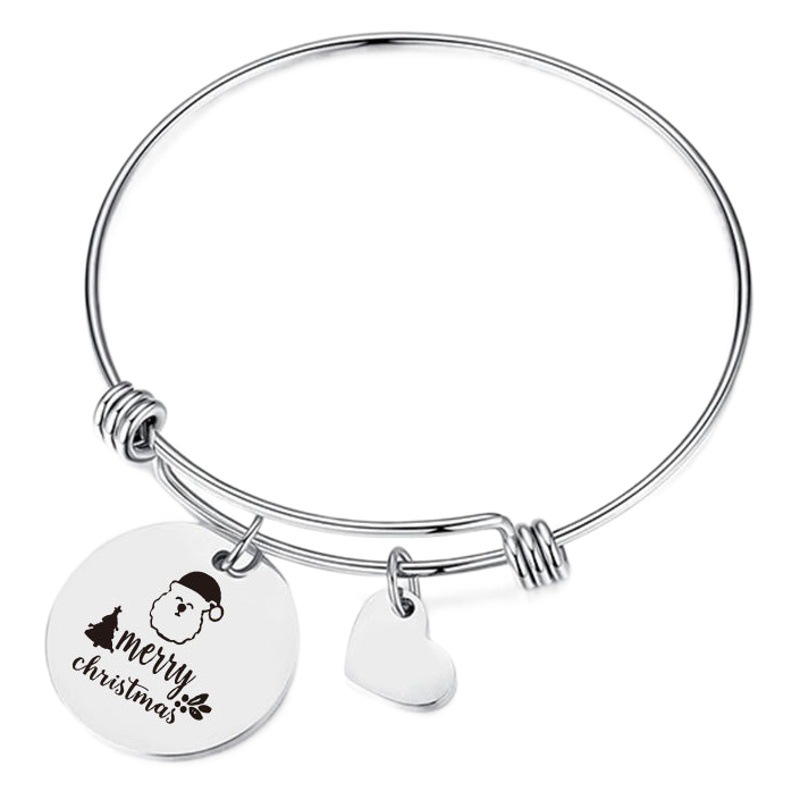 European and American Cross-Border Gifts Ins Cute Bracelets Personalized Jewelry Women's Bracelets Adjustable Simple Accessories Cute Stainless Steel