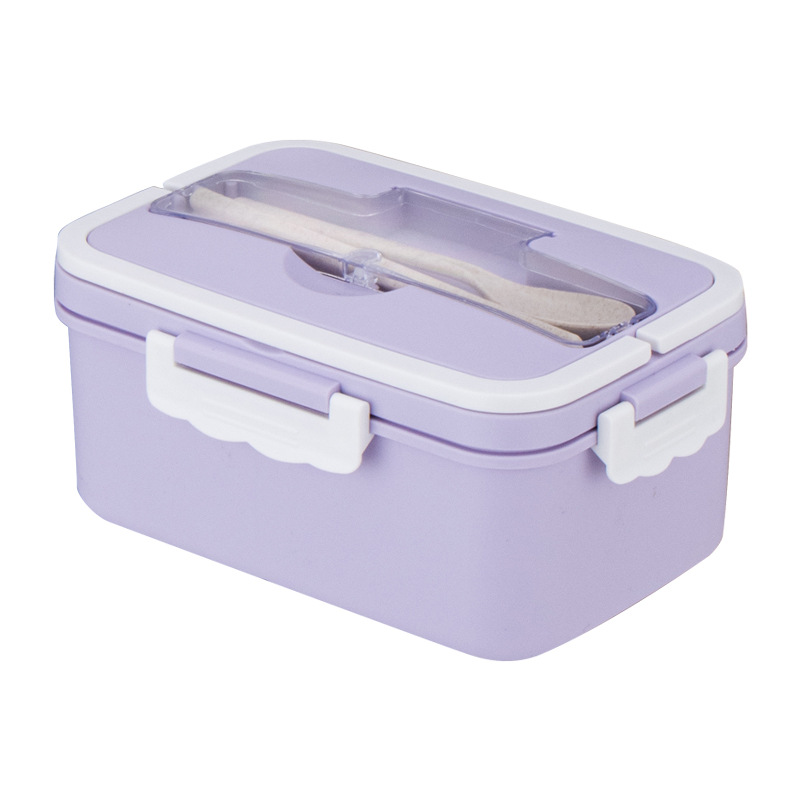Picture of ins style Japanese-style microwave lunch box bento box Mori cute student sealed separated plastic office worker lunch box