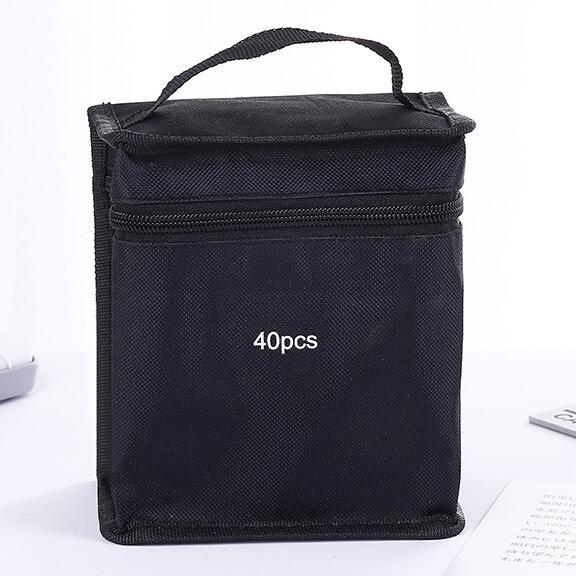 Picture of Mark pen case 30 color 40 color 60 color 80 color simple student portable large capacity storage bag stationery bag