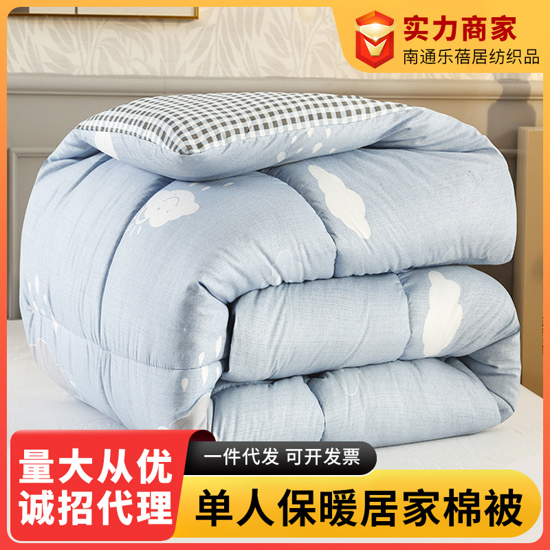 Nantong Home Textiles Quilt Winter Quilt Cotton Quilt Core Air Conditioning Quilt Student All-Season Universal Spring and Autumn Quilt Thickened Warm and Soft
