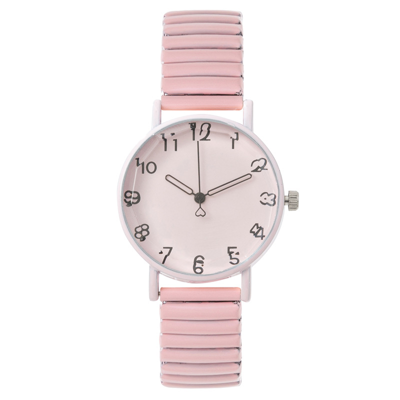 Foreign trade cross-border hot sale Fashion Digital women's watch women's watch elastic strap quartz watch manufacturer in stock