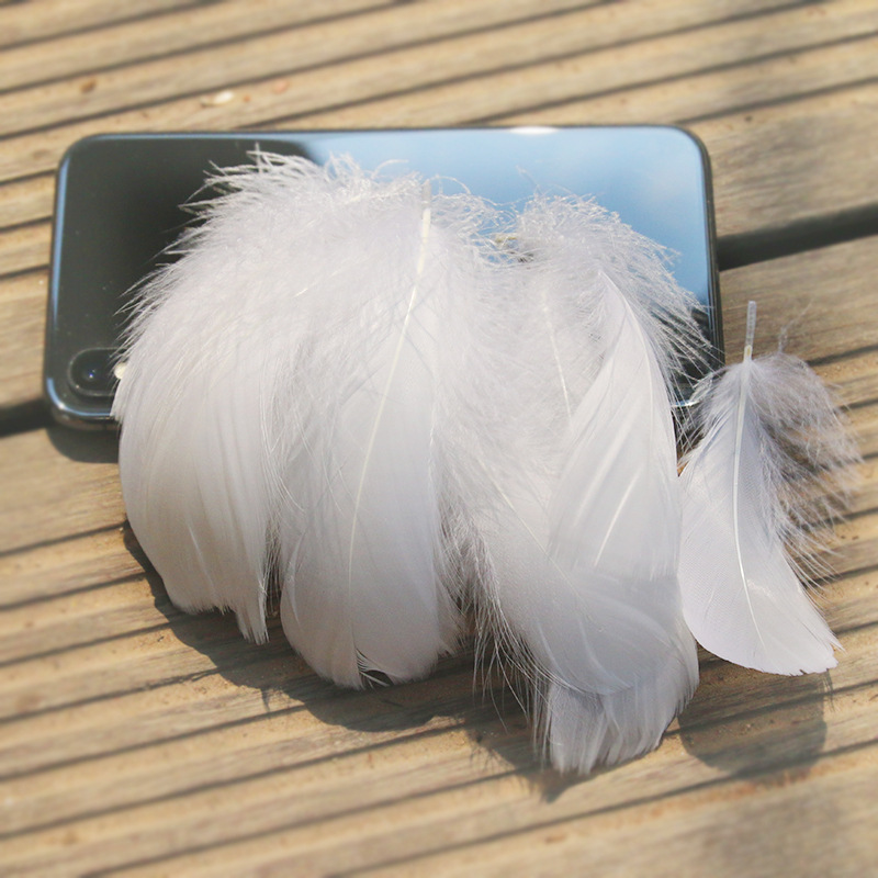 Picture of diy handmade color floating feather goose feather dream catcher wave ball gift box filling decoration materials