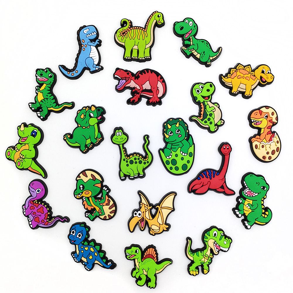 Picture of suit Dinosaur Series Amazon Cross-border Shoes Shoes Flower Garden Shoes Decorative Accessories PVC Soft Material