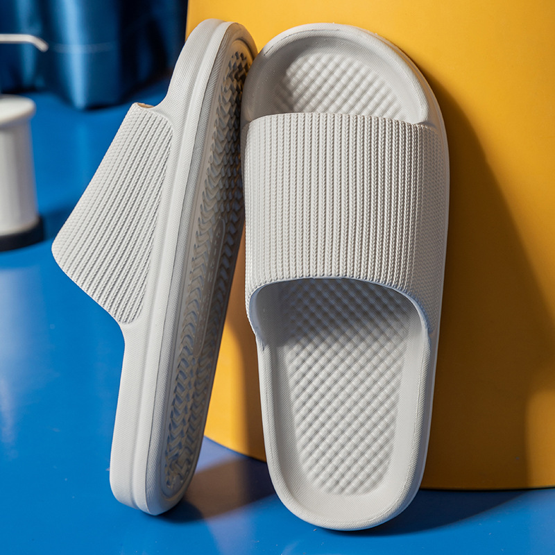 Slip-on Slippers Women's Summer Home Indoor Bathroom Bathing Mute Non-slip Men's Eva Soft Bottom Sandals