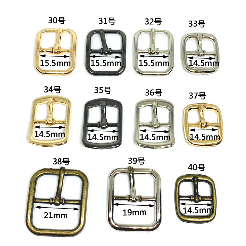 In stock metal belt buckle sandals hardware accessories belt fixed metal shoe buckle Japanese button buckle sling buckle
