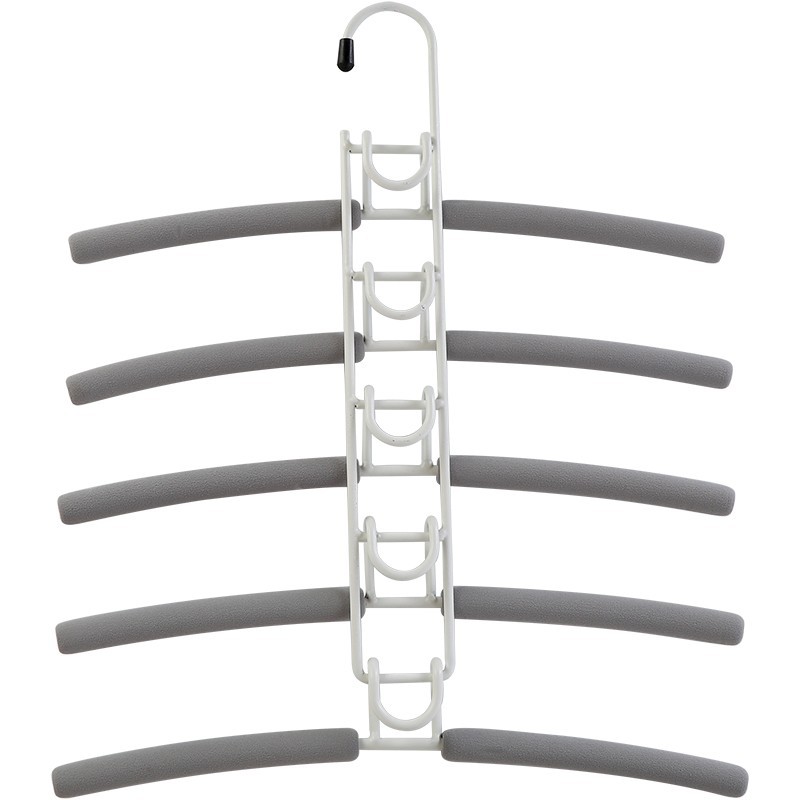 Picture of Space-saving Multi-functional Multi-layer Hanger Hook Magic Home Wardrobe Storage Artifact Hanging Clothes Rack Folding Brace